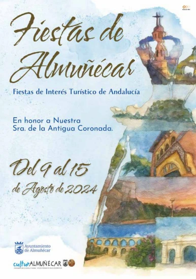 Programa oficial con fechas, horarios y actividades de la Feria y Fiestas de Almuñécar 2025