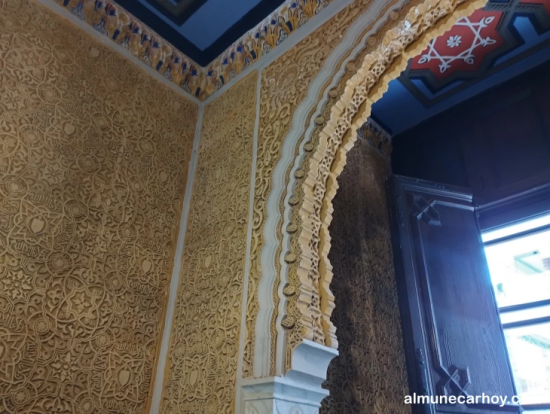 Palacete de La Najarra en Almuñécar 4 Detalle decorativo de pared estilo Alhambra en el Palacete de La Najarra de Almuñécar