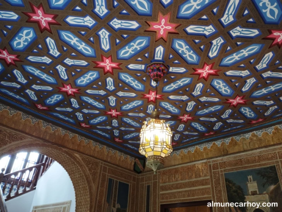 Palacete de La Najarra en Almuñécar 6 Techo decorado en la planta baja del Palacete de La Najarra en Almuñécar