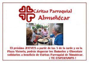 Buñuelos y Chocolate solidarios a beneficio de Cáritas Parroquial de Almuñécar