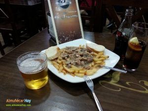 Tapa de carne en salsa del Bar Er Tapeillo de Almuñécar