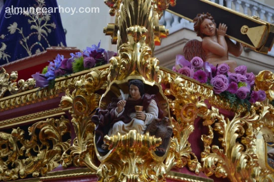 Jueves Santo en Almuñecar 6 Detalle del Trono de Nuestro Padre Jesús Nazareno de Almuñécar