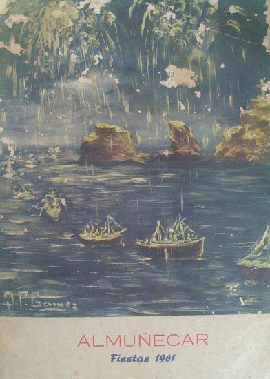 Cartel antiguo de la Feria de Almuñécar de 1971